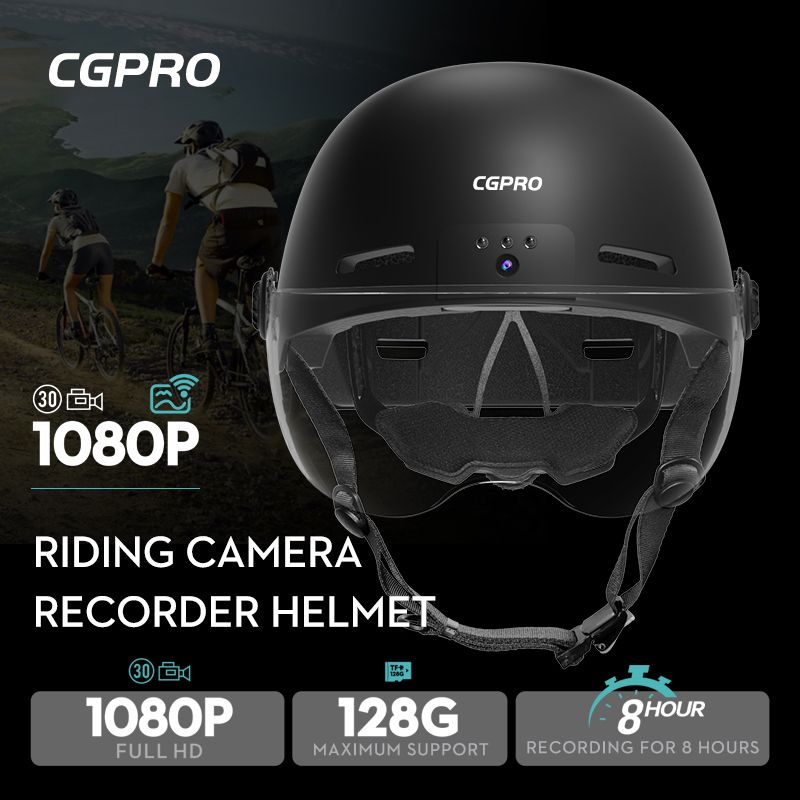 Intelligent Smart Bike Helmet with Camera LED RAW2