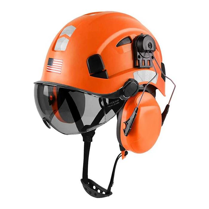 Vented safety helmet industrial abs with CE ANSI
