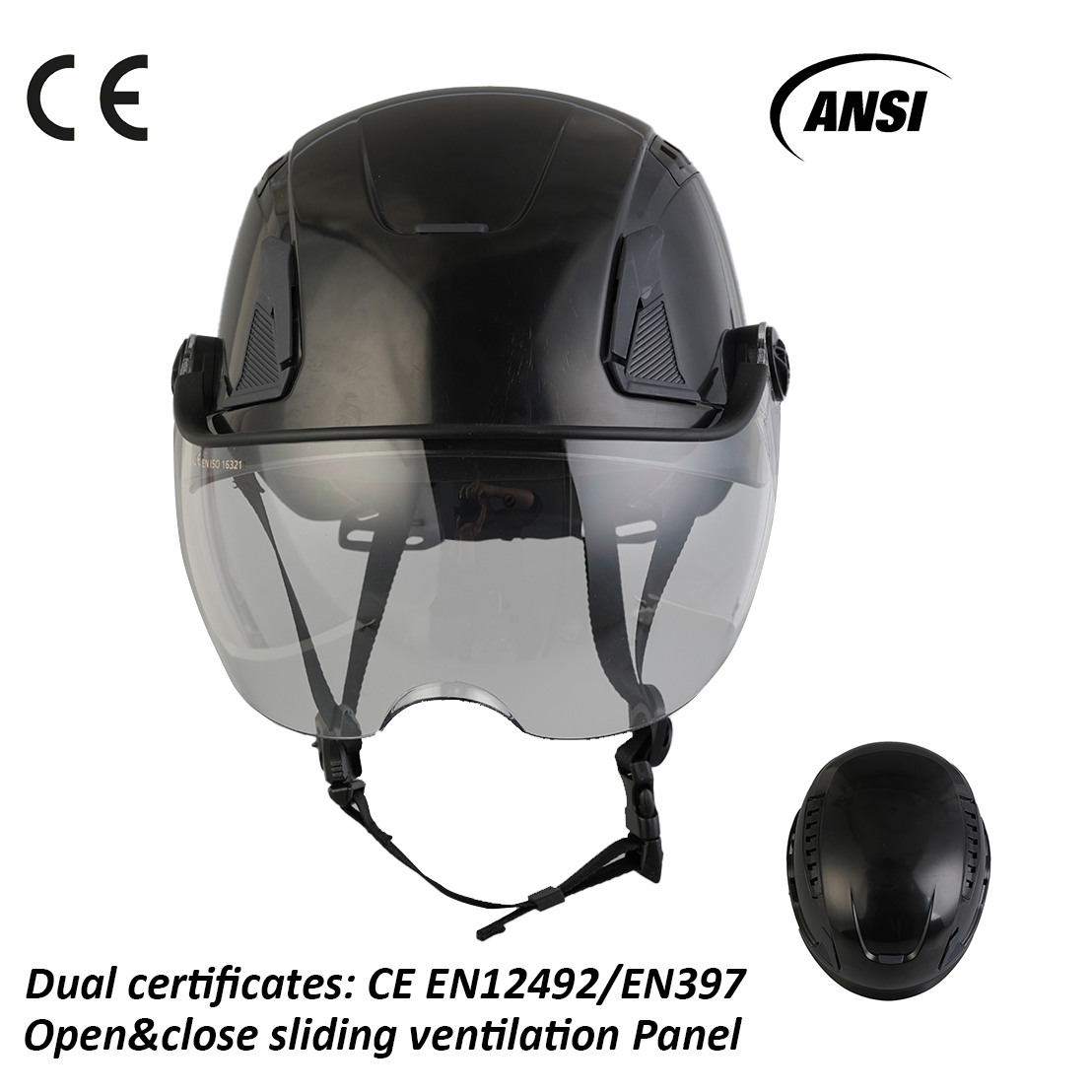 ​Dual-Certified EN397 & EN12492 Helmet: Ensuring Your Safety, with True Craftsmanship in Every Detail.