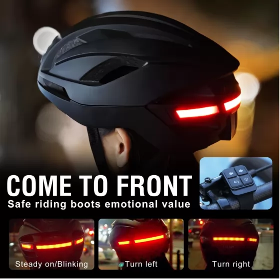 Smart bike helmet bicycle helmet with integrated Camera GPS bluetooth remote signals