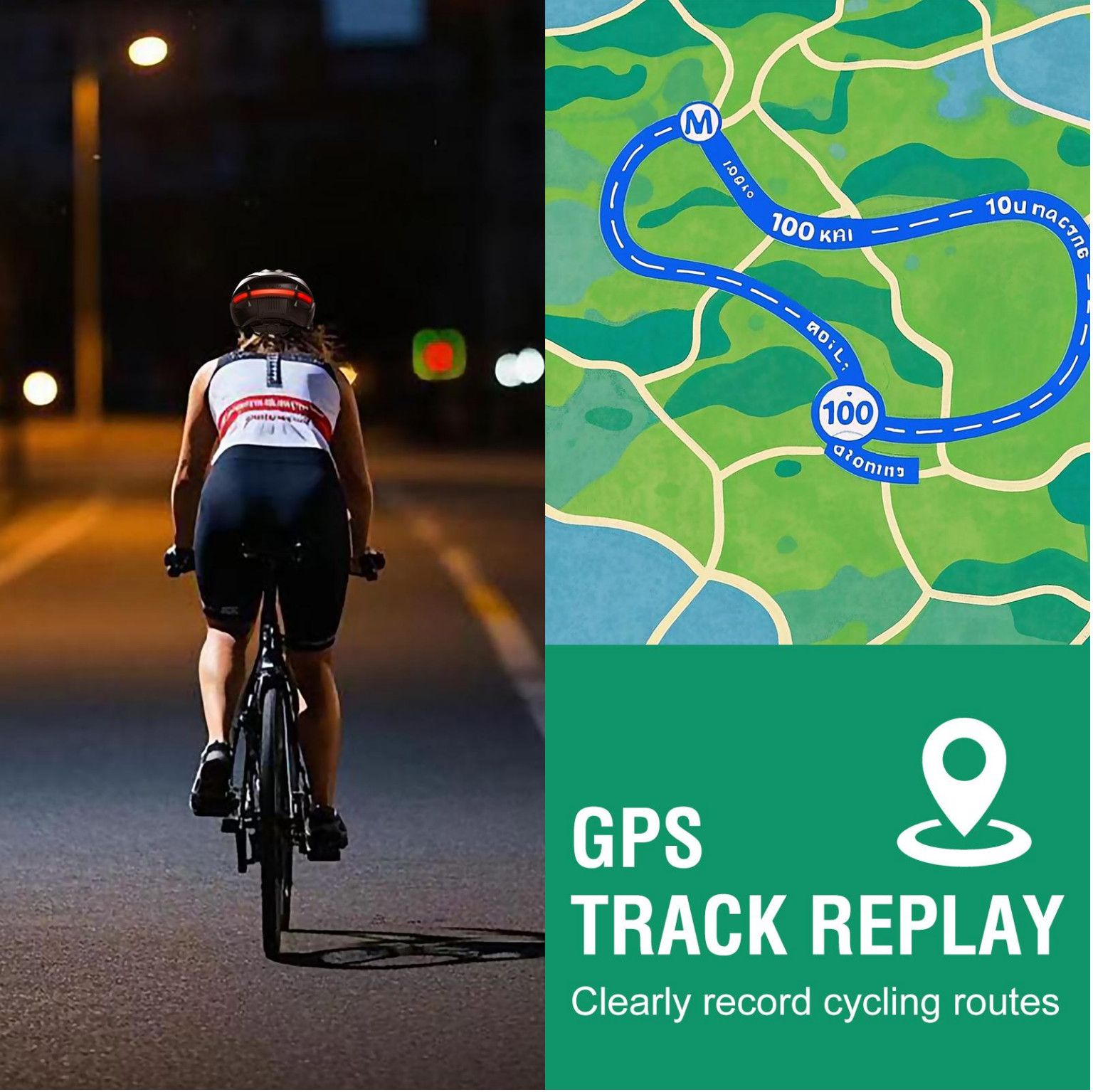 EN1078 Camera GPS Smart bicycle helmet RAW3