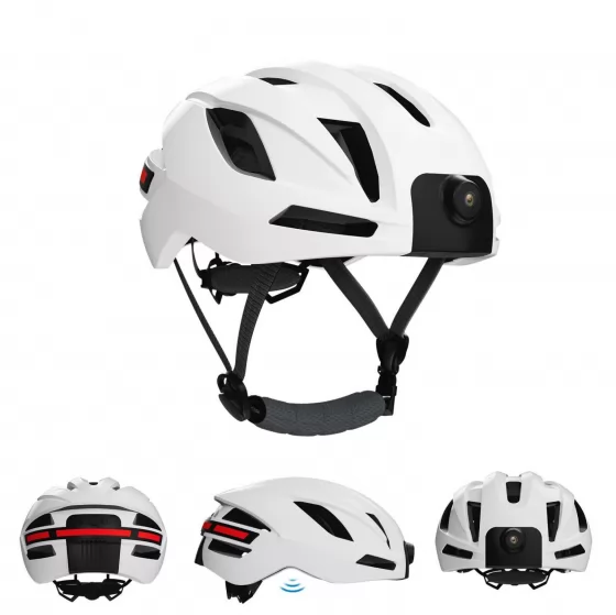 Smart bike helmet bicycle helmet with integrated Camera GPS bluetooth remote signals