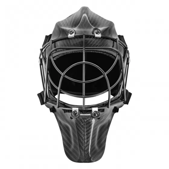 Carbon fiber floorball hockey helmet with comfort padding CG-FM8000