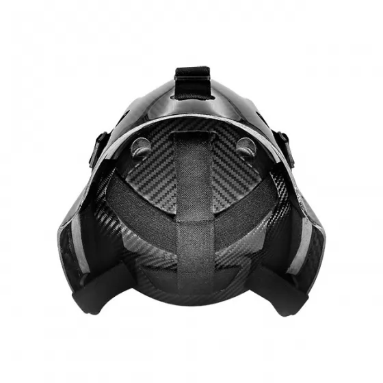 Carbon fiber floorball hockey helmet with comfort padding CG-FM8000