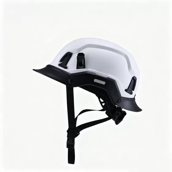 Modular Safety Helmet with Detachable Brim & Accessory Mount System