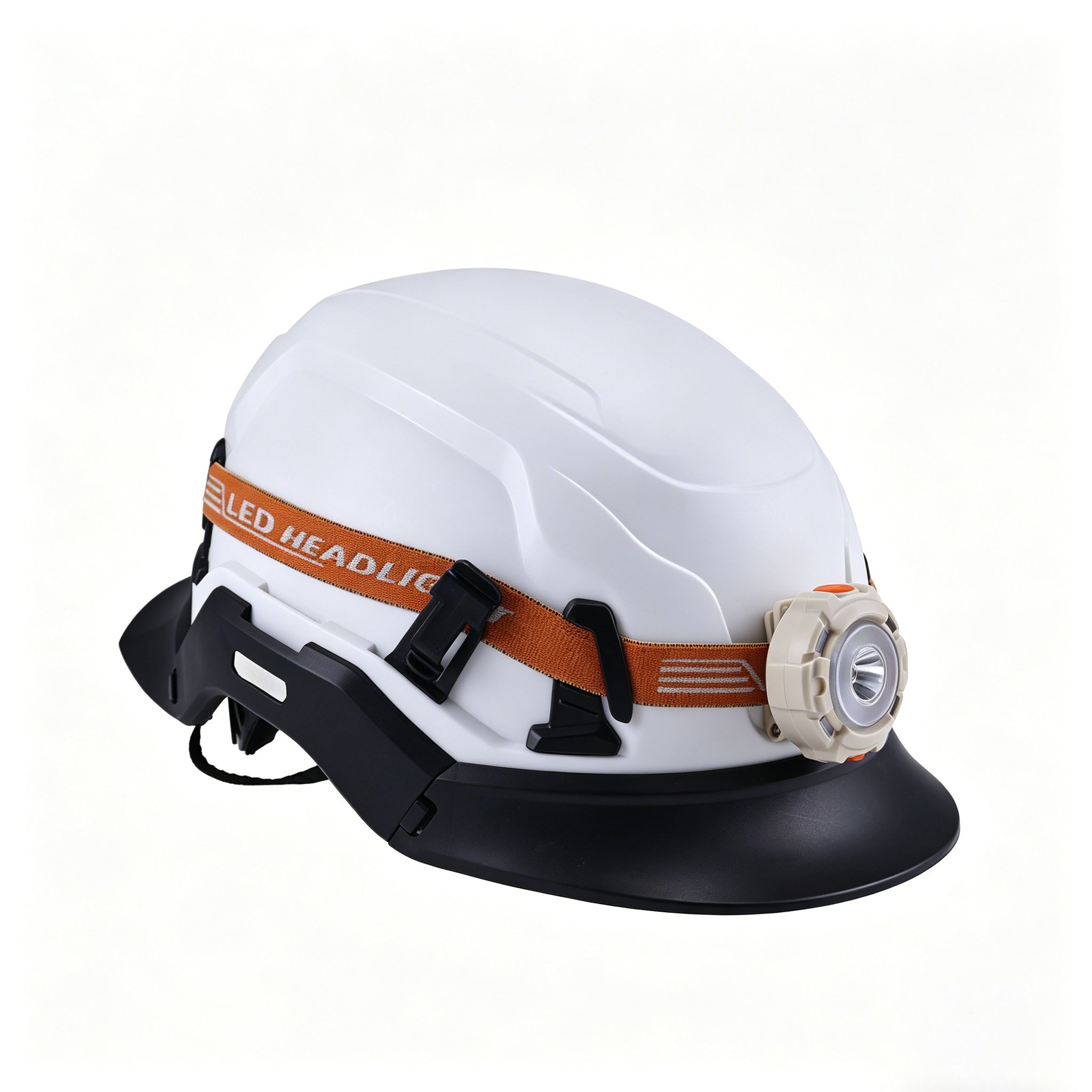 Modular Safety Helmet with Detachable Brim & Accessory Mount System