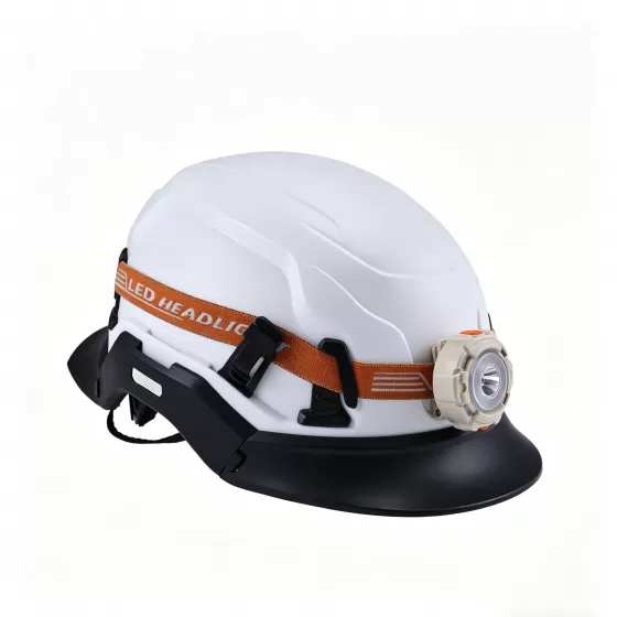 Modular Safety Helmet with Detachable Brim & Accessory Mount System