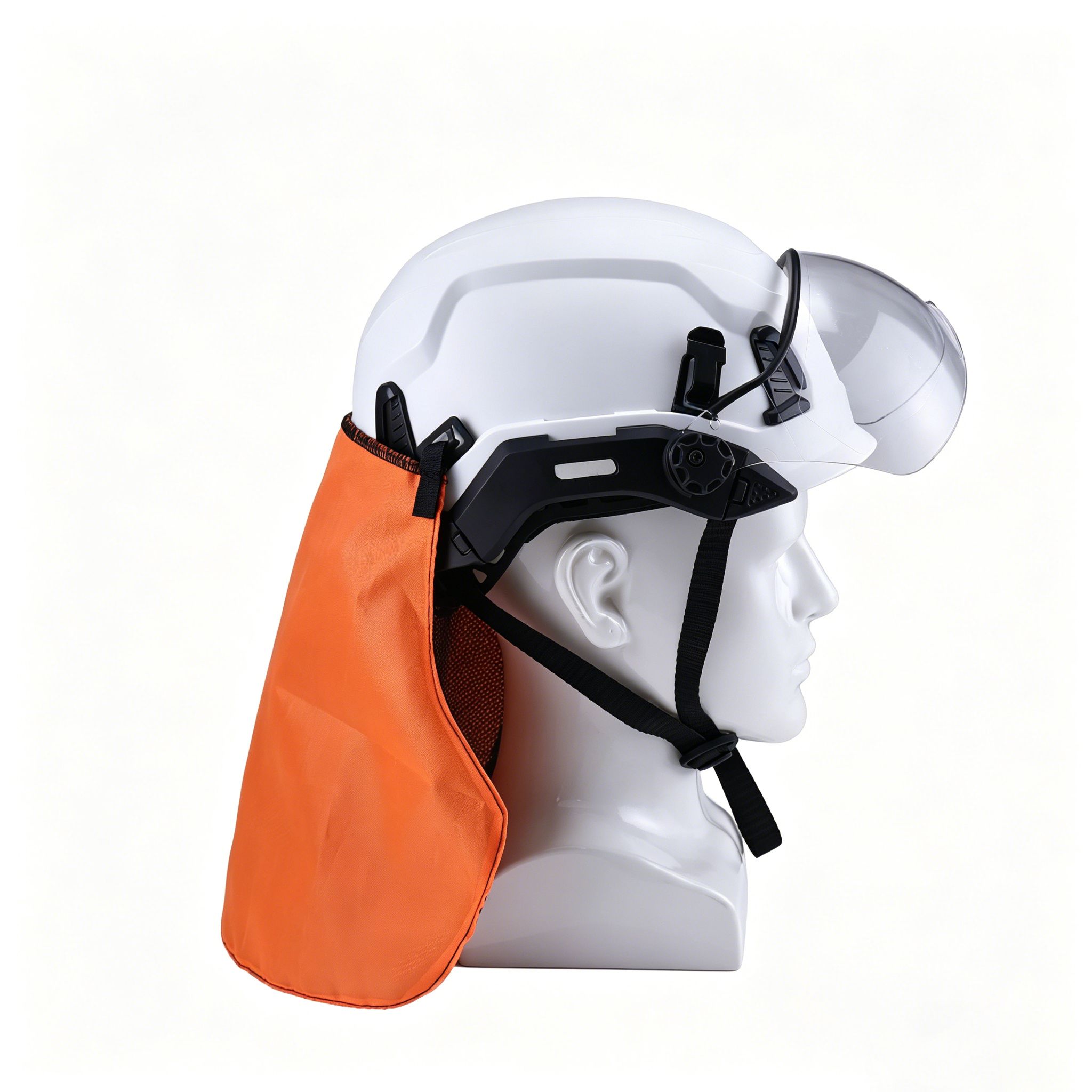 Modular Safety Helmet with Detachable Brim & Accessory Mount System