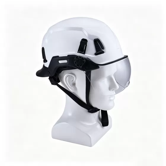 Modular Safety Helmet with Detachable Brim & Accessory Mount System